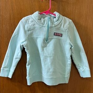 Vineyard Vines Kids Aqua Half-Zip Hoodie